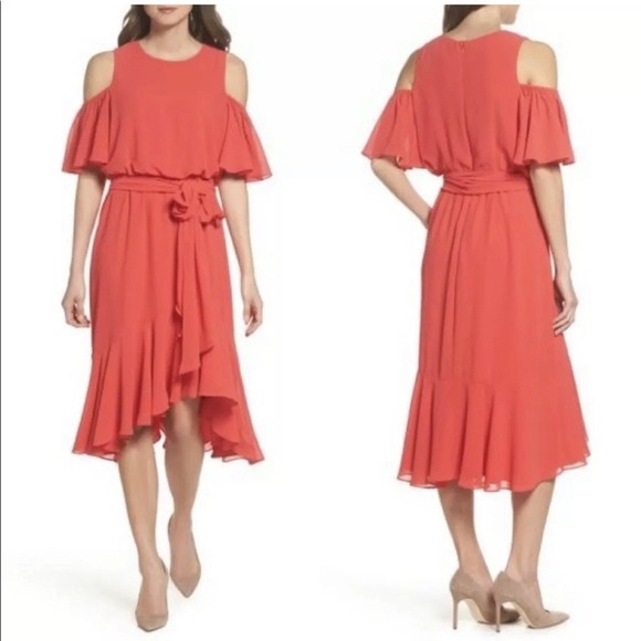 Eliza J Cold Shoulder Dress Size 8 - Picture 7 of 12